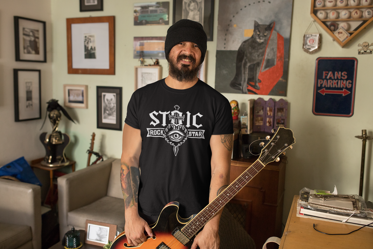 Stoic Rockstar Black Shirt